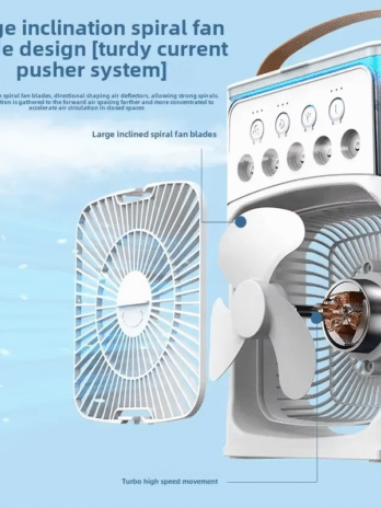 Small USB Air Cooler Fan 3-in-1