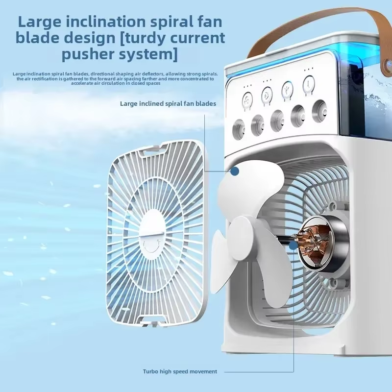 Small USB Air Cooler Fan 3-in-1