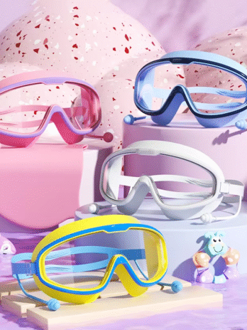 Kids Swimming Goggles Big Frame HD